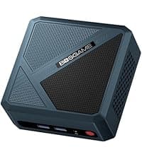 P4 Light Gaming Mini PC, Ryzen 7 5825U, 32GB RAM 1TB SSD, 11 Pro Triple 4K 60HZ Displays Desktop Computers, Support PS3 Emulator Micro PC, HDMI+DP+Type-C, WiFi 6E, BT5.2, Dual 2.5GbE LAN