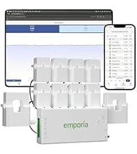 Emporia Vue 3 Home Energy Monitor - Smart Home Automation Module and Real Time Electricity Usage Monitor, Power Consumption Meter, Solar and Net Metering for UL Certified Safe Energy Monitoring