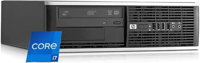 HP Elite 6300 SFF Small Form Factor Business Desktop Computer, Intel Quad-Core i7-3770 up to 3.9Ghz CPU, 16GB RAM, 256GB SSD, DVD, USB 3.0, Windows 10 Professional (Renewed)
