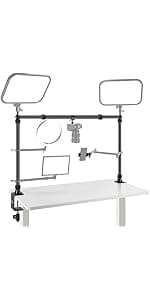 NEEWER Basic 5" Ring Light for Video Conference Lighting, Clip on Light Kit with Desk Tripod Stand for Monitor Laptop Computer Zoom Call Live Streaming Remote Working Learning Video Recording, BR60