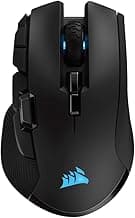 Corsair IRONCLAW WIRELESS RGB Rechargeable Gaming Mouse with Slipstream Technology - 18,000 DPI - 3-Zone RGB Multi-Color Backlighting - Black