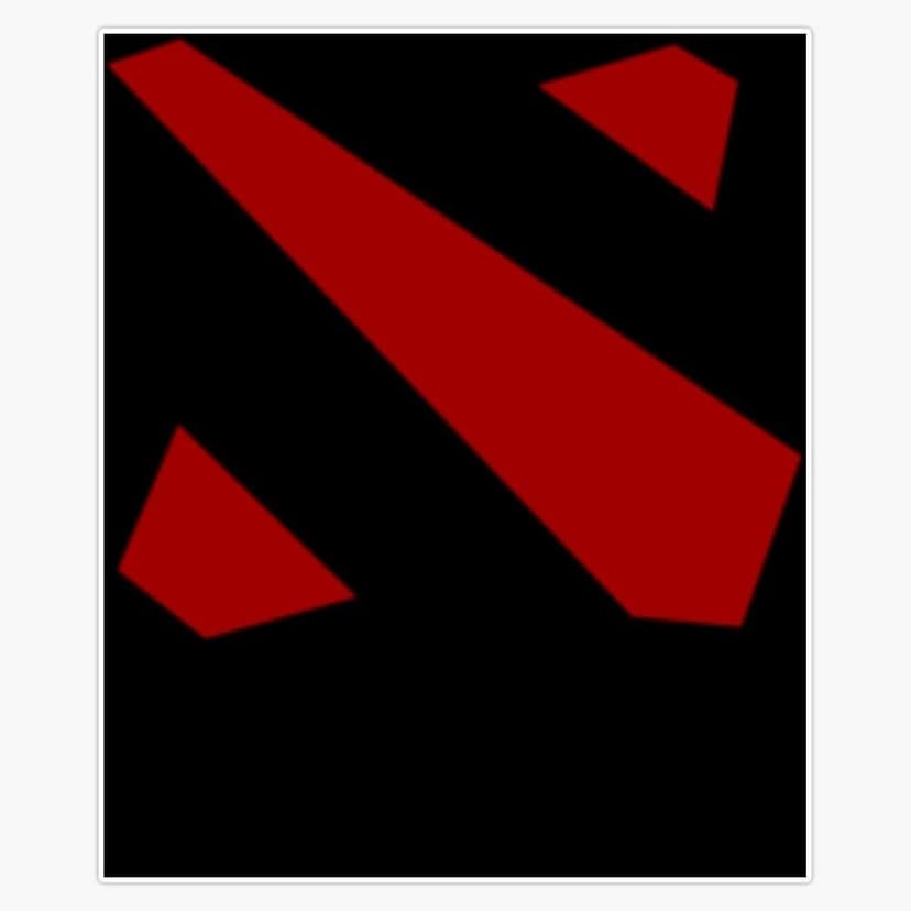 Dota 2 Left Crest Logo Bumper Sticker Window Water Bottle Decal 5"