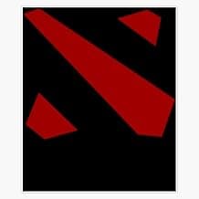 Dota 2 Left Crest Logo Bumper Sticker Window Water Bottle Decal 5"