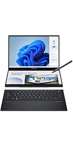 ASUS Zenbook DUO Laptop, Dual 14” OLED 3K 120Hz Touch Display, Evo, Intel Core Ultra 9 285H, Intel Arc Graphics, 32GB RAM, 1TB SSD, Windows 11, UX8406CA-PS99T
