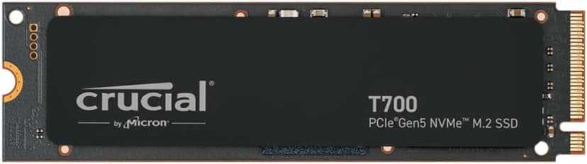 Crucial T700 4TB Gen5 NVMe M.2 SSD - Up to 12,400 MB/s - DirectStorage Enabled - CT4000T700SSD3 - Gaming, Photography, Video Editing & Design - Internal Solid State Drive