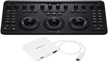 Blackmagic Design Davinci Resolve Micro Color Panel (EN) Bundle with 3-Port USB-C Hub (2 Items)