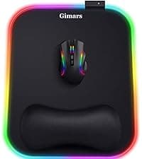 Gimars Upgrade Enlarge Silky Gel Memory Foam Keyboard Wrist Rest, Wrist Rest for Computer Keyboard, Ergonomic Design for Typing Pain Relief, Mousepad Rests, Wrist Support for Office, Gaming, Black
