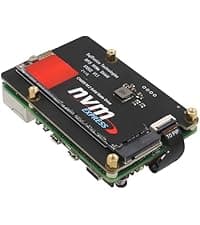 Geekworm X1001 PCIe to M.2 HAT Key-M NVMe SSD PIP PCIe Peripheral Board for Raspberry Pi 5 Support M.2 2230/2242/2260/2280 SSD