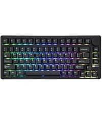 EPOMAKER Ajazz AK820 Pro 75% Wireless Mechanical Keyboard with TFT Smart Display&Knob, Gasket-Mounted Gaming Keyboard, Bluetooth/2.4GHz/USB-C Wired (Purple, Gift Switch)