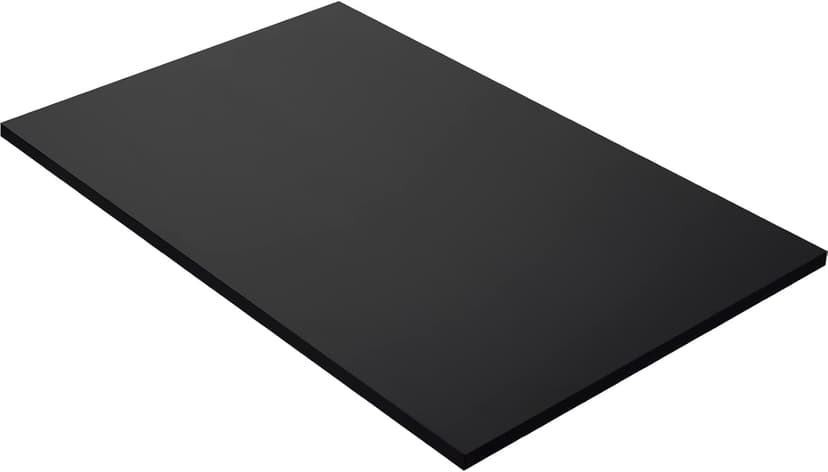 Kaboon 36x20 inch Black Table Top Universal, Solid One-Piece Desktop, Reversible Melamine Countertop, Double Desks, L-Desk DIY
