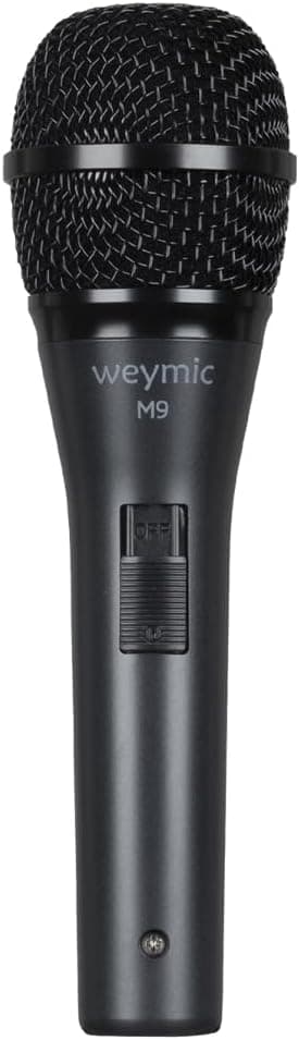 M9 Dynamic Vocal Classic Style Microphone Audio Classic Professional Dynamic Cardioid Unidirectional - for Instruments, Drums, Percussion, Vocals (M9)