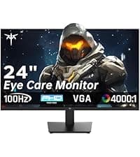 27 Inch QHD Computer Monitor, 2K 100Hz IPS Gaming Monitor, 1440P Frameless Eye Care PC Office Monitor with HDMI/DP, FreeSync & G-Sync, HDR10, VESA, Tilt Adjustable