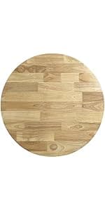 QLLY One-Piece Wood Tabletop, Replacement Board Desktop, Universal Countertop for Table and Workstation (Natural, 39.3x23.6 inch)