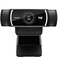 Logitech C922x HD Pro Webcam, Full HD 1080p/30fps Video, Clear Audio, HD Light Correction, PC Camera Webcam, Works with Skype, Zoom, Mac, Tablet - Black