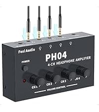 Fosi Audio Q4 DAC Headphone Amp for PC, Desktop Digital to Analog Audio Converter for Home Stereo Amplifier and Powered Speakers, PC-USB/Optical/Coaxial Inputs, 3.5mm Headphone/RCA Outputs