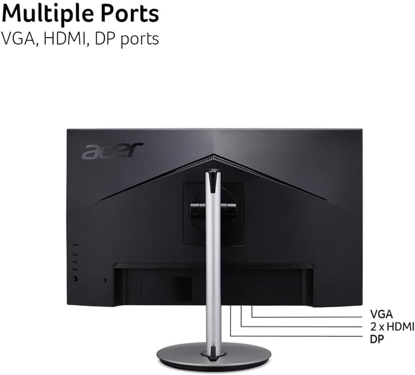 acer CB272U Ebmiiprx 27" WQHD 2560 x 1440 Home Office Monitor | AMD FreeSync | 1ms VRB | 100Hz | Zero Frame | Height Adjustable Stand with Swivel, Tilt & Pivot (Display Port 1.2 & 2 x HDMI 2.0 Ports)