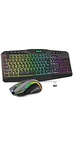 Redragon S101 Gaming Keyboard, M601 Mouse, RGB Backlit Gaming Keyboard, Programmable Backlit Mouse, Value Combo Set [New Version]