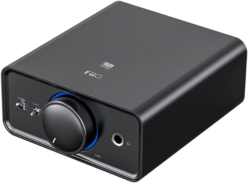 FiiO K5Pro ESS Amplifier Headphone Amps Stereo High Resolution Portable Desktop DAC 768K/32Bit and Native DSD512 for Home Audio/PC 6.35mm Headphone Out/RCA Line-Out/Coaxial/Optical Inputs (Black)