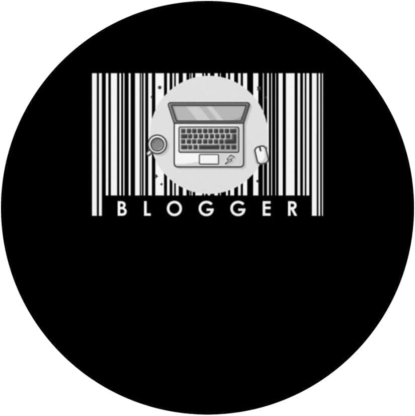 Blog Internet Blogging Content Creator Laptop - Blogger PopSockets Swappable PopGrip
