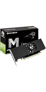 maxsun GEFORCE GT 710 2GB Low Profile Ready Small Form Factor Video Graphics Card GPU Support DirectX12 OpenGL4.5, Low Consumption, VGA, DVI-D, HDMI, HDCP, Fanless Cooling