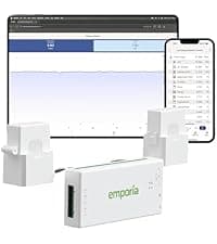 Emporia Vue 3 Home Energy Monitor - Smart Home Automation Module and Real Time Electricity Usage Monitor, Power Consumption Meter, Solar and Net Metering for UL Certified Safe Energy Monitoring