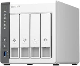 QNAP TS-433-4G-US 4 Bay NAS with Quad-core Processor, 4 GB DDR4 RAM and 2.5GbE Network (Diskless)