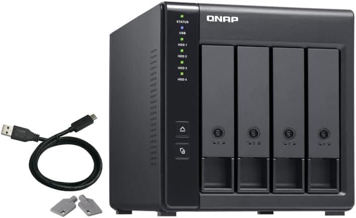 QNAP TR-004 4 Bay USB Type-C Direct Attached Storage (DAS) with hardware RAID (Diskless)