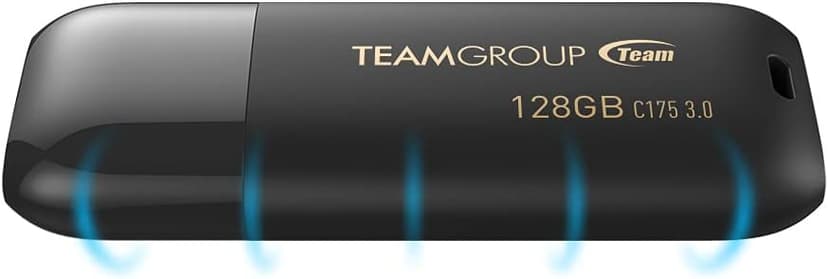 TEAMGROUP C175 1TB USB 3.2 Gen 1 (USB 3.1/3.0) Read 100MB/s Flash Thumb Drive, External Data Storage Memory Stick Compatible with Computer/Laptop Matte Black TC17531TBB01