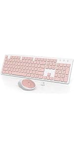 WisFox 2.4G Wireless Mouse for Laptop, Ergonomic Computer Mouse with USB Receiver and Type-C Adapter, 3 Adjustable Levels DPI, 6 Button Cordless Wireless Mice (Grey)