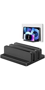 Laptop Stand for Desk, Adjustable Laptop Riser, Metal Foldable Computer Stand Holder Portable Notebook Mount, Ventilated Cooling Notebook Stand Compatible with 10-15.6” Laptops