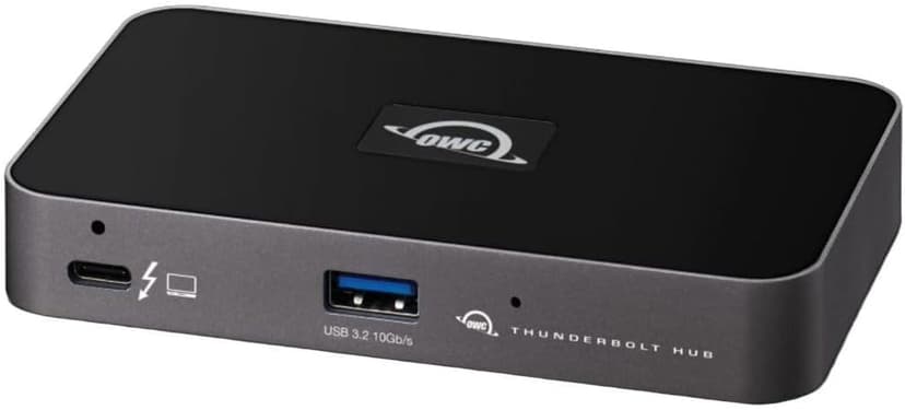 OWC 5 Port Thunderbolt Hub - 60W Charging, (3) Thunderbolt 4 (USB-C) Ports, (1) USB 3.2 Gen 2 Type-A Port, Dual Display suppor, Compatible with Macs and PC's