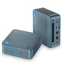P4 Light Gaming Mini PC, Ryzen 7 5825U, 32GB RAM 1TB SSD, 11 Pro Triple 4K 60HZ Displays Desktop Computers, Support PS3 Emulator Micro PC, HDMI+DP+Type-C, WiFi 6E, BT5.2, Dual 2.5GbE LAN