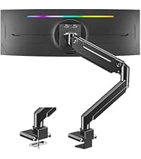 MOUNT PRO Vertical Dual Monitor Stand, Stacked Monitor Mount for 2 Monitors Up to 32 inches, Computer Monitor Arm with Swivel, Tilt, Height Adjustable, Each Monitor Desk Mount Holds up to 17.6 lbs