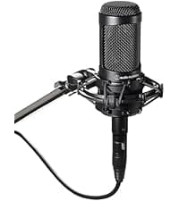 Audio-Technica AT2020 Cardioid Condenser Studio XLR Microphone, Ideal for Project/Home Studio Applications