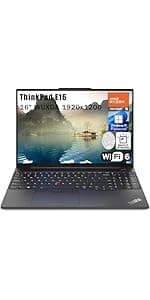 Lenovo ThinkPad E16 G2 16" FHD+ Business Laptop Computer, Intel 16-Core Ultra 7 155H (Beat Ultra 7 255U), Arc Graphics, 64GB DDR5 RAM, 2TB PCIe SSD, WiFi 6E, Backlit KB, FR, Windows 11 Pro, AZ-XUT