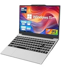 15.6" FHD Laptop,16GB DDR4 RAM 512GB SSD,Portable Laptop Computer with Backlit Keyboard,180 ° Angle Opening,Fingerprint Reader,38WH Battery,Webcam,WiFi 5,BT 4.2,Mini HDMI,USB 3.0