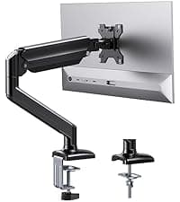 ErGear Dual Monitor Stand, Heavy Duty Adjustable Monitor Desk Mount for 2 Screens up to 32 Inches, Fully Adjustable Height, Tilt, Swivel, Rotate, Supports 17.6 lbs per Monitor Arm, Easy Installation