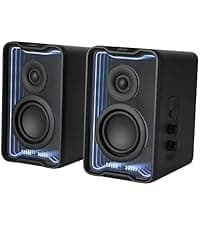 Edifier M60 Multimedia Speaker Bluetooth 5.3, 66W RMS, Hi-Res Audio & Hi-Res Wireless Audio, LDAC,3" Mid Bass & 1" Tweeter, USB-C & Aux Inputs, Compact Desktop Speaker - White