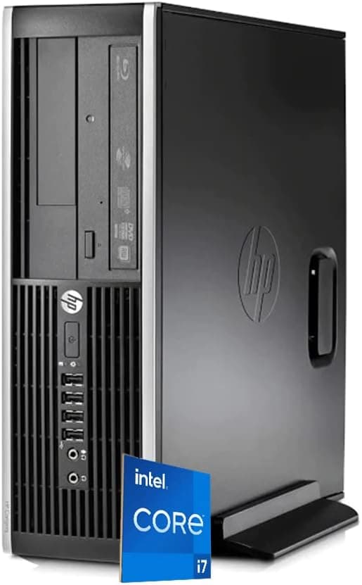 HP Elite 6300 SFF Small Form Factor Business Desktop Computer, Intel Quad-Core i7-3770 up to 3.9Ghz CPU, 16GB RAM, 256GB SSD, DVD, USB 3.0, Windows 10 Professional (Renewed)