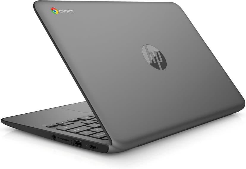 HP Chromebook 11A G6 11.6 Inch Education Edition Laptop AMD A4-9120C 4GB DDR4 RAM 16GB eMMC Computer Storage AMD Radeon R4 Graphics ChromeOS USB C MicroSD Card Reader WiFi Bluetooth - Gray (Renewed)