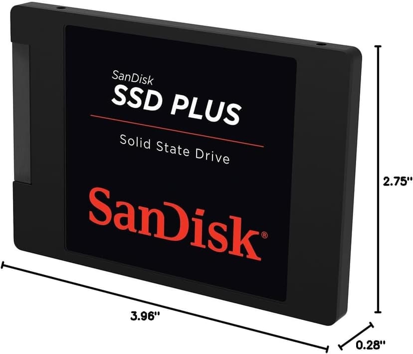 SanDisk SSD PLUS 1TB Internal SSD - SATA III 6 Gb/s, 2.5"/7mm, Up to 535 MB/s - SDSSDA-1T00-G27