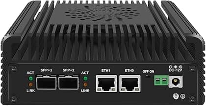 CWWK Mini PC N100 Firewall Hardware 2 x 10GbE SFP+, 2 x i226V 2.5GbE LAN OPNsense Appliance,AES-NI, 2HD, TypeC, TF Card Slot, M.2 WiFi Slot,NO RAM NO SSD