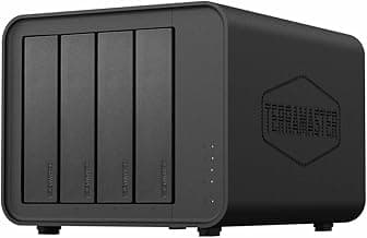 TERRAMASTER F4-424 Pro NAS Storage - 4Bay Core i3-N305 8-Core 8-Thread CPU, 32GB DDR5 RAM, 2.5GbE Port x 2, Network Attached Storage Peak Performance for Business (Diskless) Black