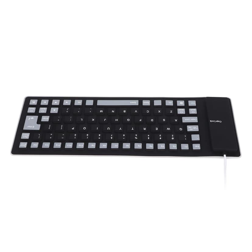 Silicone Keyboard, Silicone Keyboard Flexible Keyboard 85 Keys Silicone Keyboard Silicone Foldable for PC (Blue)