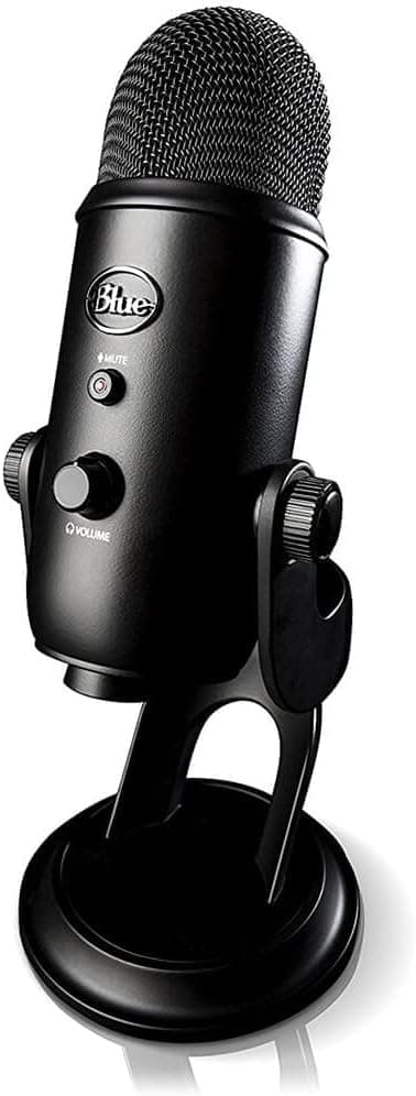 Logitech Creators Blue Yeti USB Microphone for Gaming, Streaming, Podcast, YouTube, Discord, PC, Studio Sound, Plug & Play-Blackout