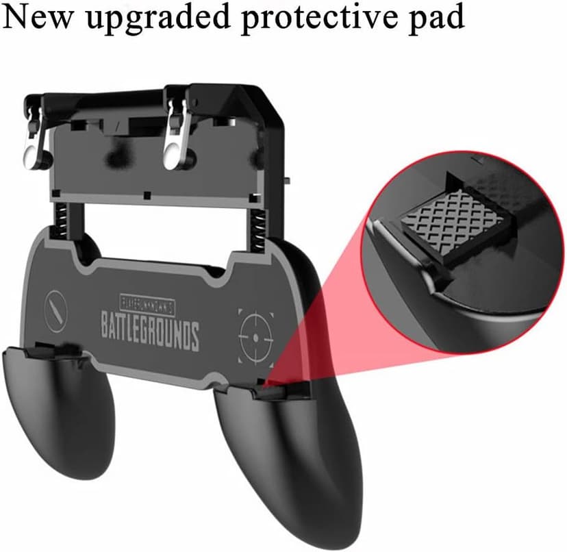 COOBILE Mobile Game Controller for PUBG Mobile Controller L1R1 Mobile Game Trigger Joystick Gamepad for iOS & Android Phone(W10 update)