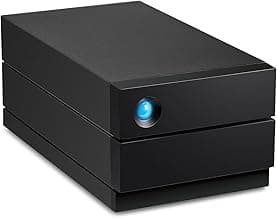 LaCie 2big RAID 8TB External Hard Drive Desktop HDD – USB-C, 7200 RPM Enterprise Class Drives, for Mac and PC Desktop, Rescue Services (STHJ8000800)