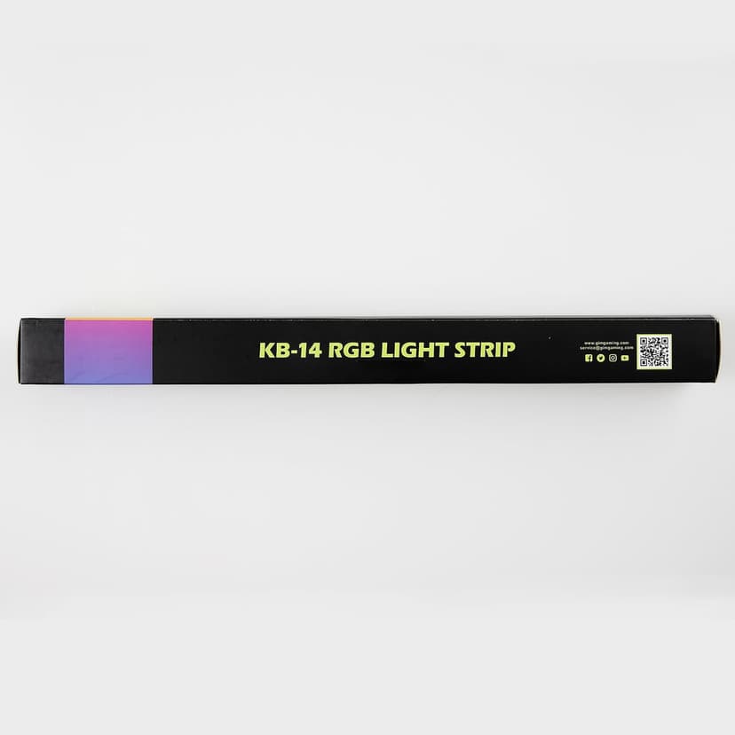GIM KB-14 RGB PC Light Strip for Gaming Case, Magnetic Addressable LED PC Strip Kit, 5V ARGB 3Pin Header for Asus Aura, Asrock LED, Gigabyte RGB Fusion, MSI Mystic Light- 0.98ft