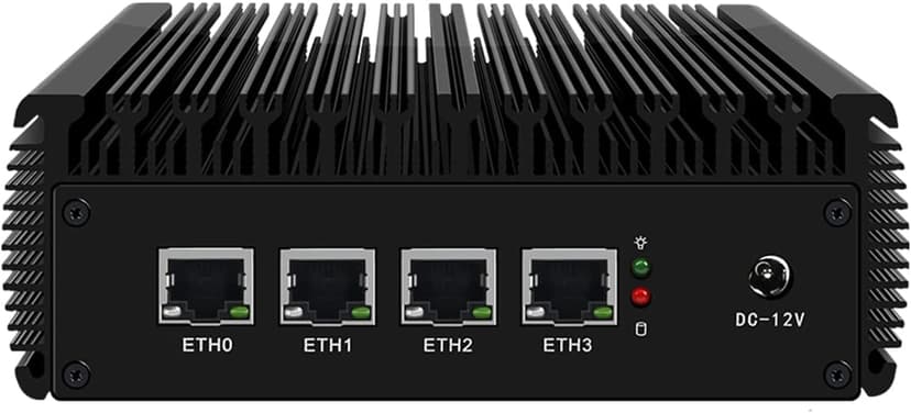 4X 2.5GbE Intel I225-V Ethernet Firewall Appliance Mini PC, Intel Celeron J4125 AES-NI VPN Router PC HDMI VGA 4GB RAM 64GB MSATA SSD