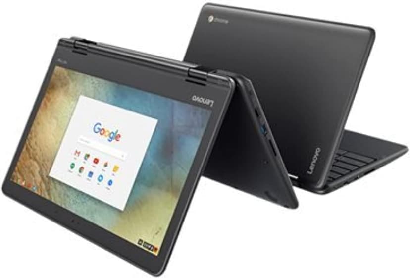 Lenovo 11.6" 300e Chromebook Touchscreen LCD 2 in 1- MediaTek M8173C Quad-core 2.1GHz 4GB LPDDR3 32GB Flash Memory Chrome OS Model 81H00000US (Renewed)